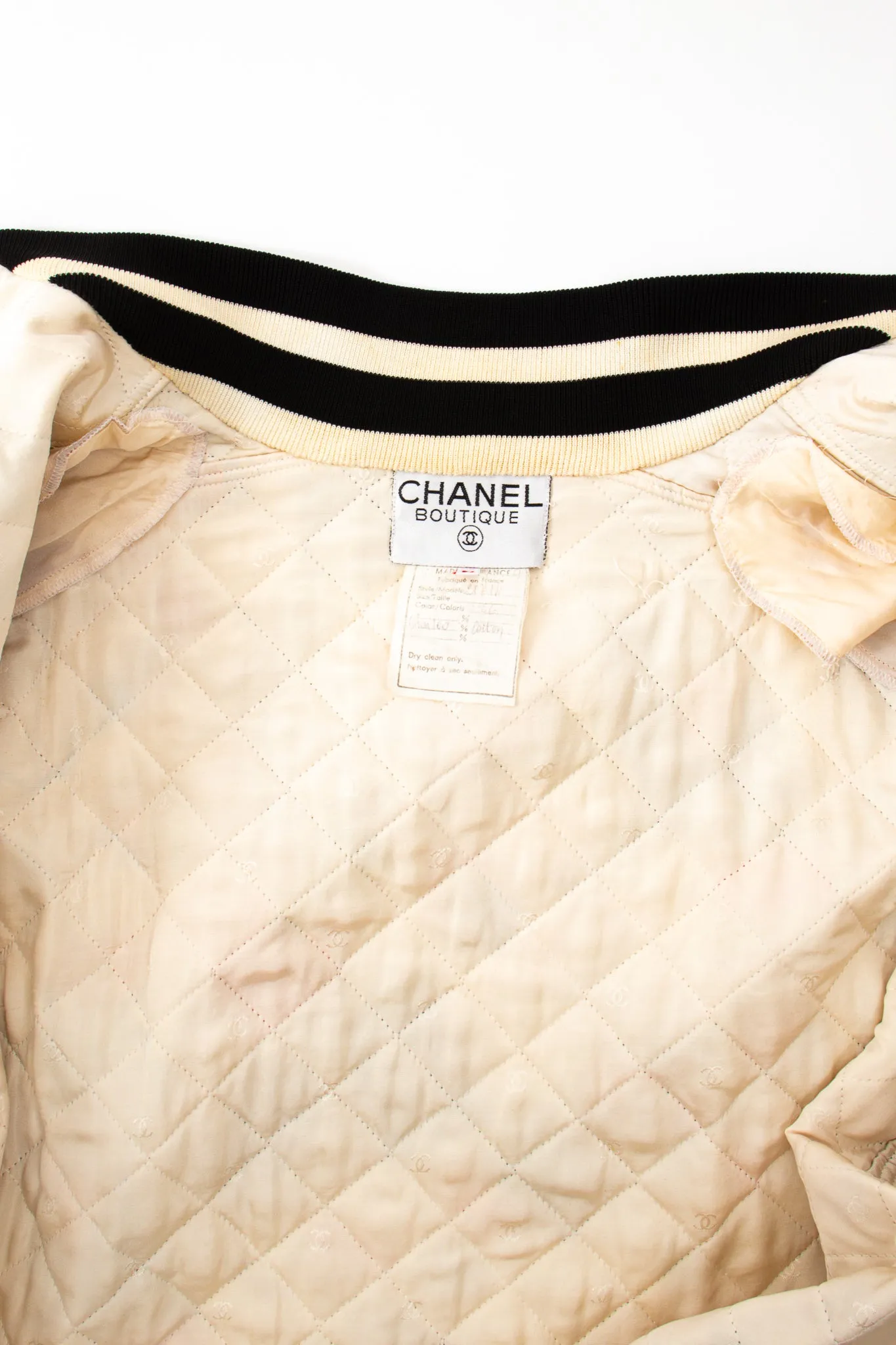 1986 Atelier Sketch Quilted Bomber Jacket