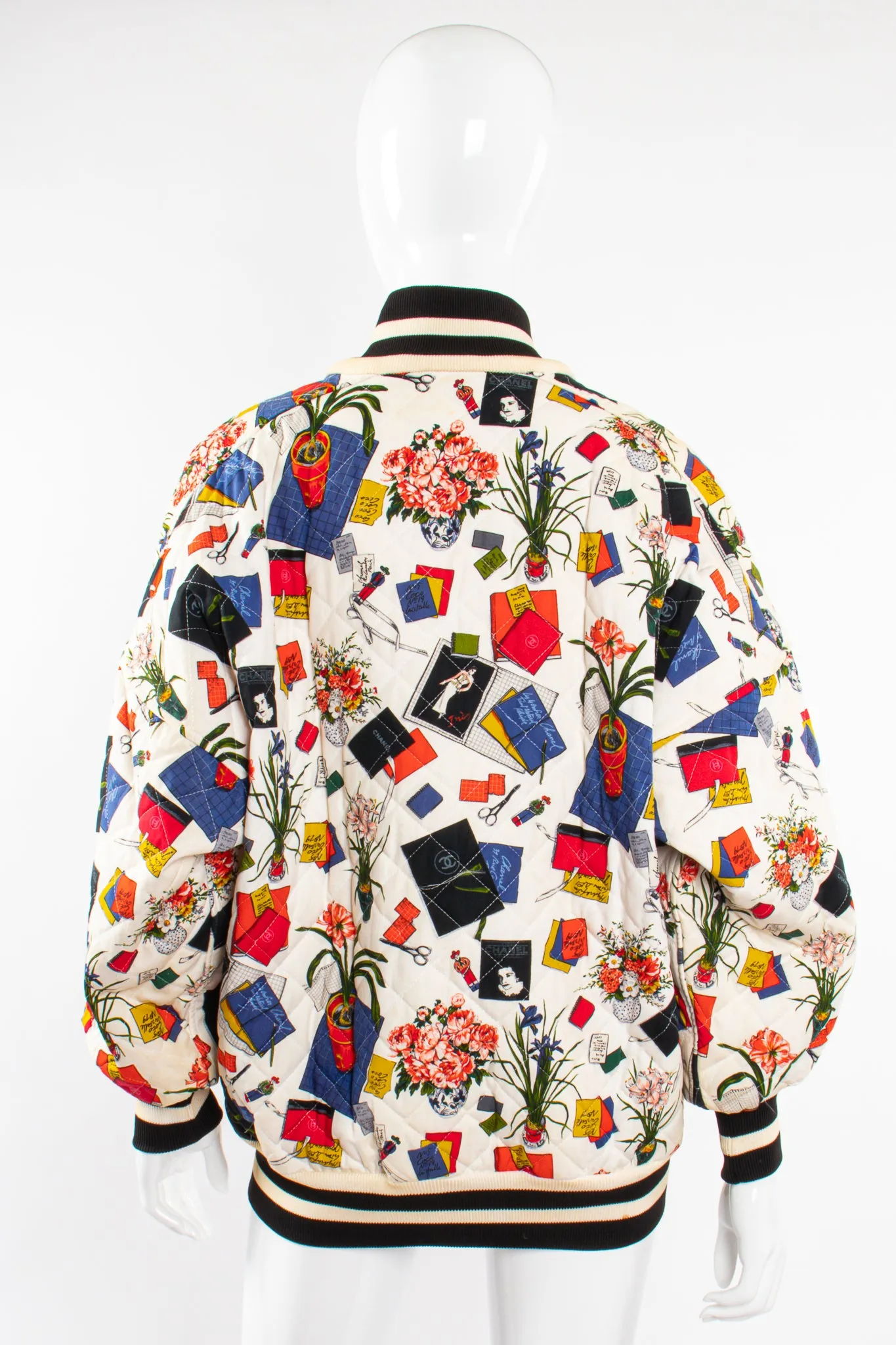 1986 Atelier Sketch Quilted Bomber Jacket