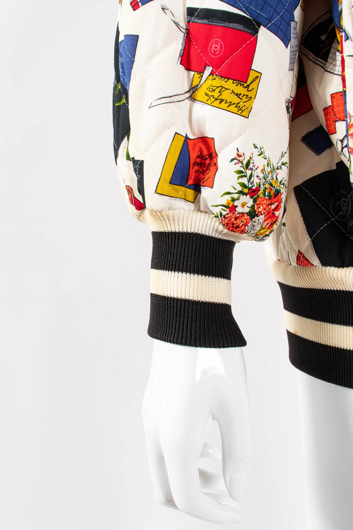1986 Atelier Sketch Quilted Bomber Jacket