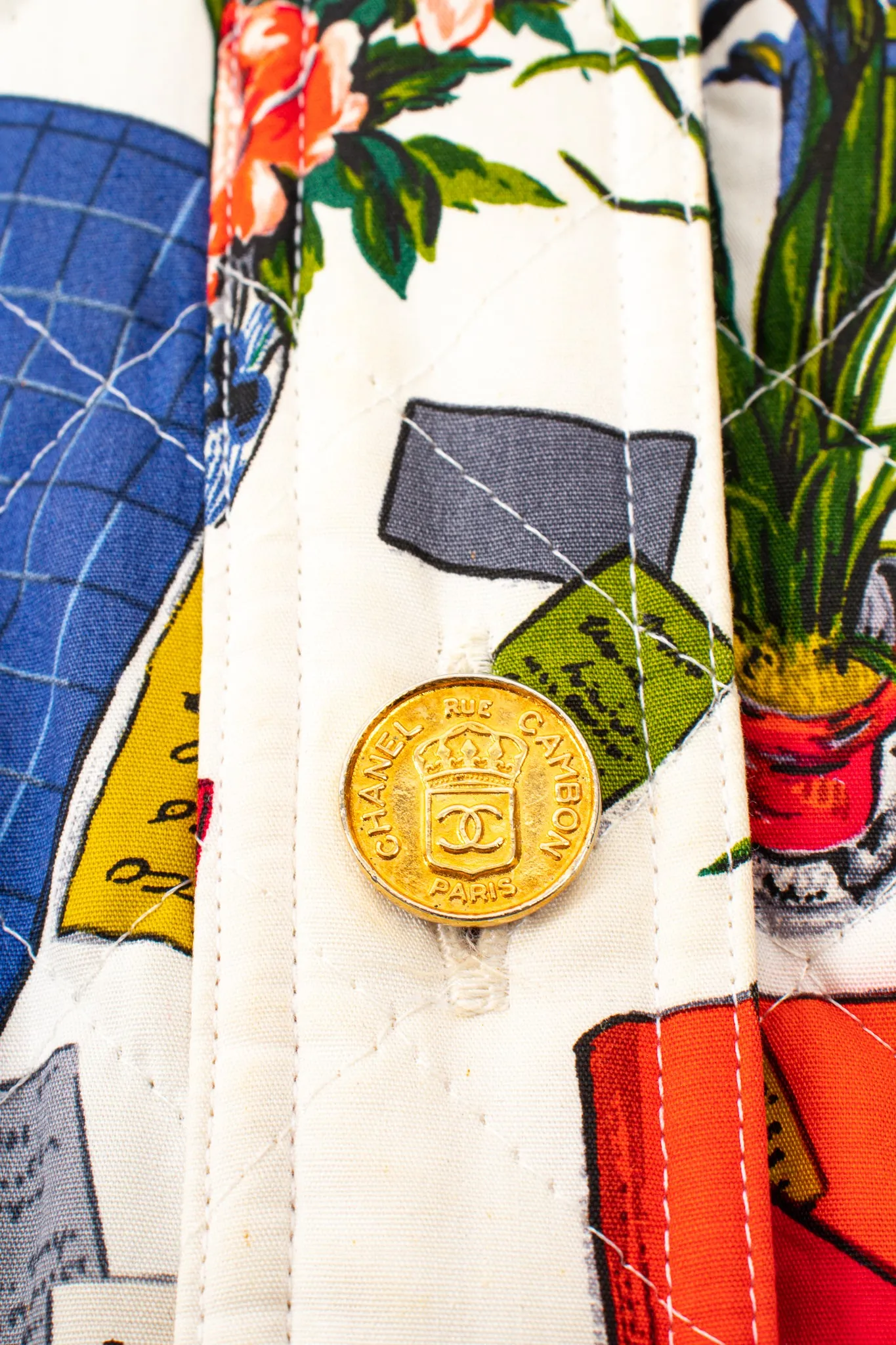 1986 Atelier Sketch Quilted Bomber Jacket