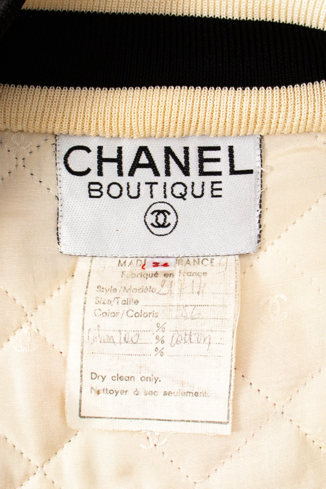 1986 Atelier Sketch Quilted Bomber Jacket