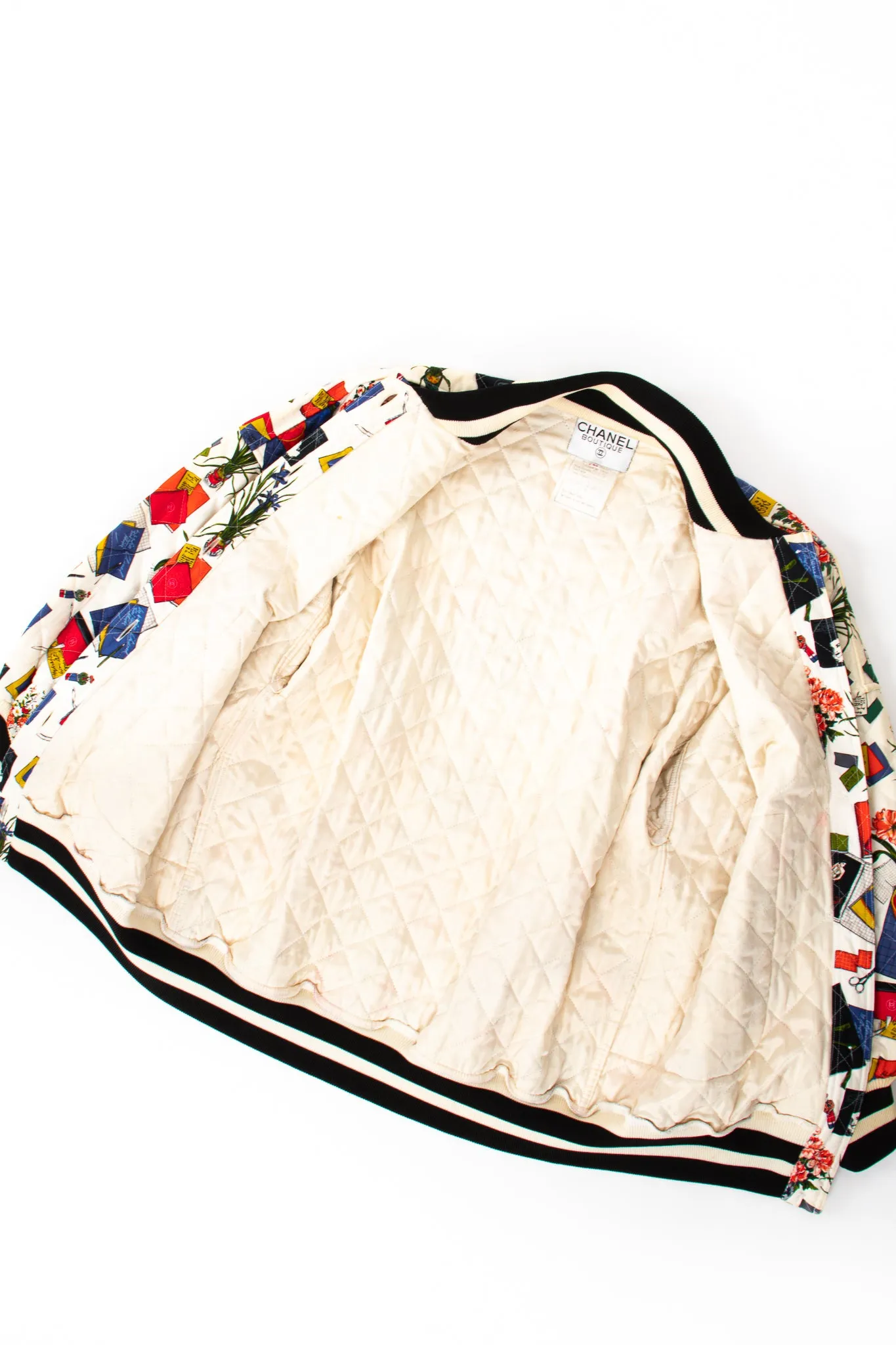 1986 Atelier Sketch Quilted Bomber Jacket