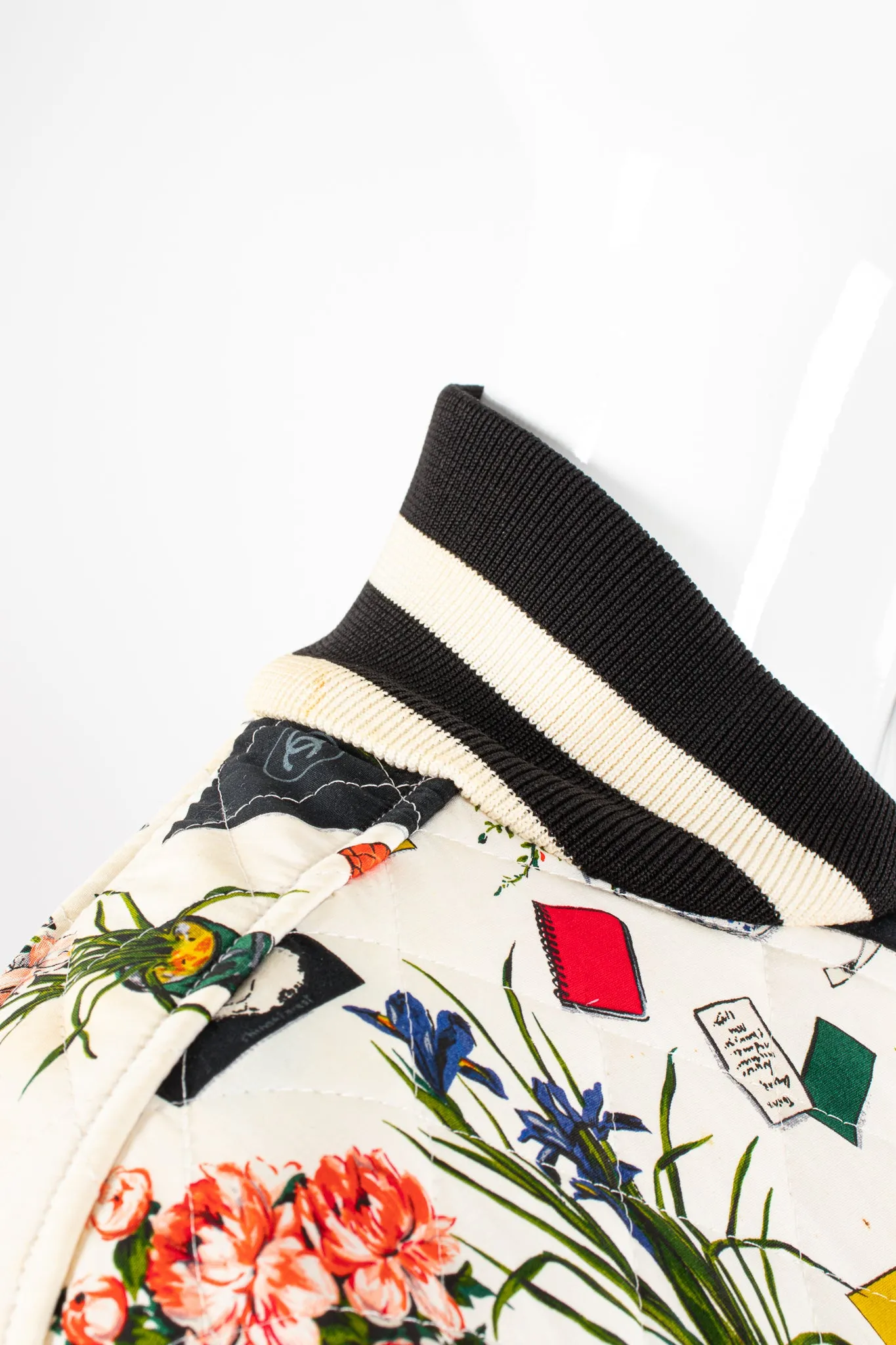 1986 Atelier Sketch Quilted Bomber Jacket