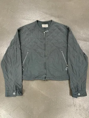 1990s Armani cropped boxy light bomber jacket