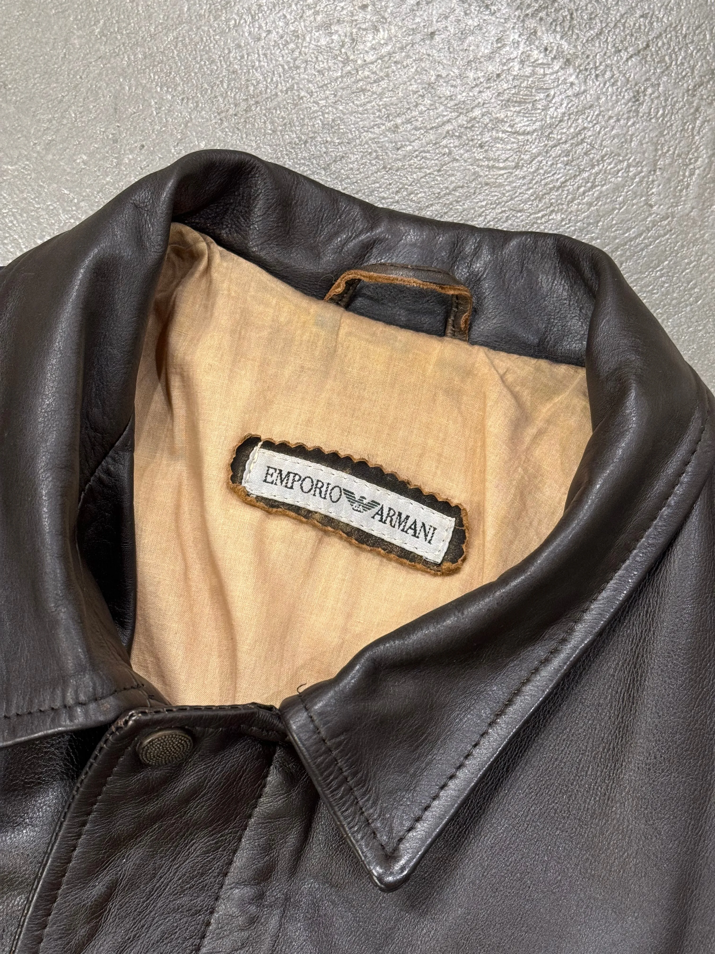 1990s Emporio Armani aviator bomber jacket