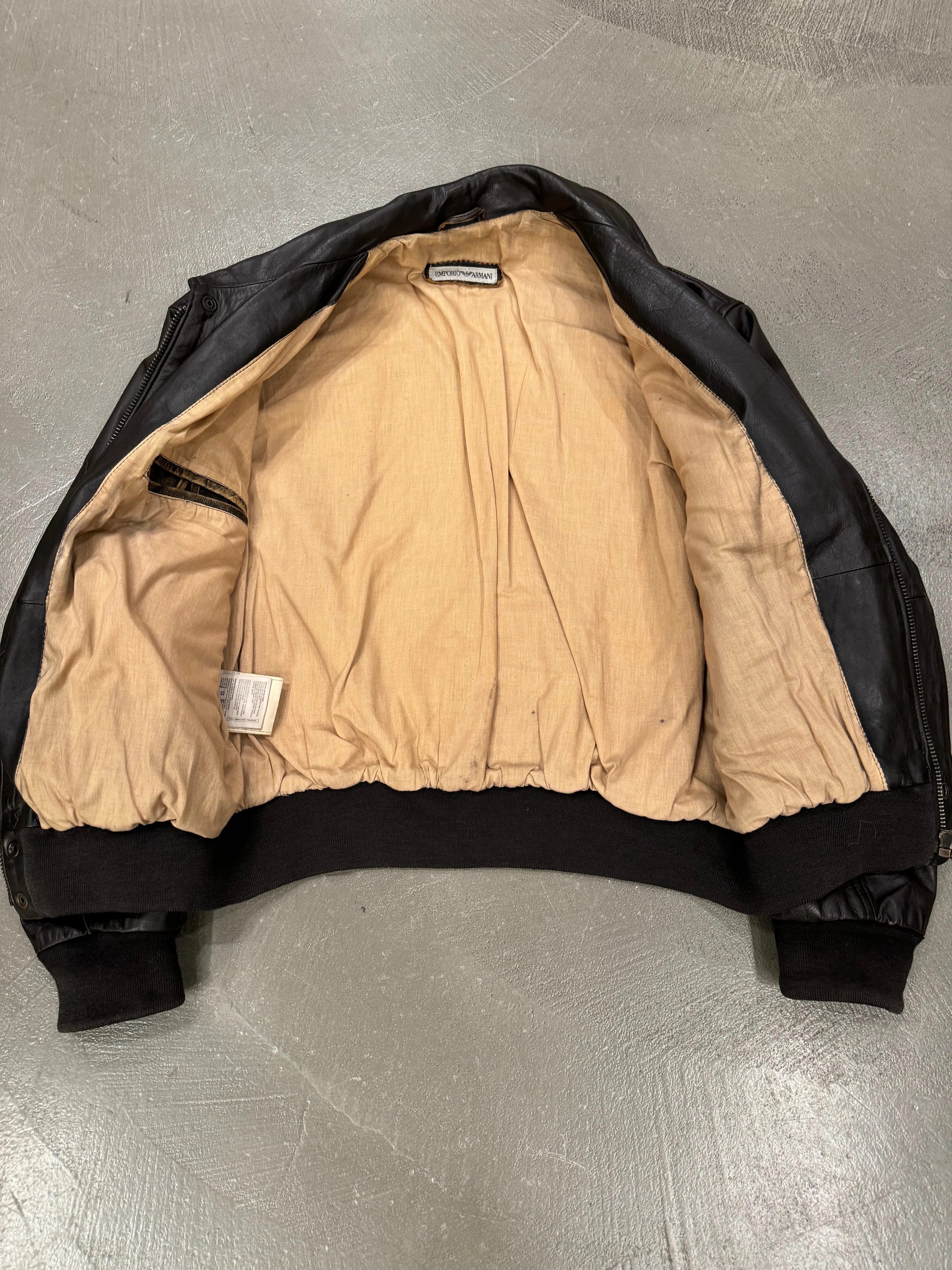 1990s Emporio Armani aviator bomber jacket