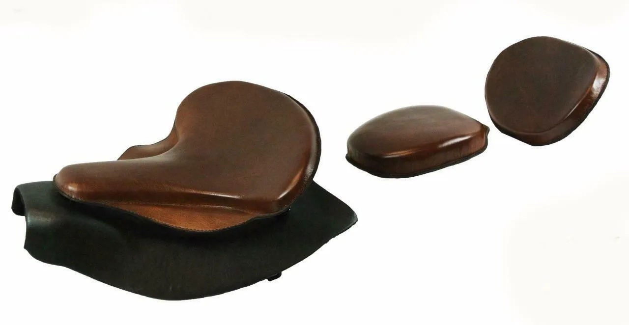 2014-2021 Indian Chief Bomber Brown Spring Seat Mounting Kit Pad Back Rest Bib bs