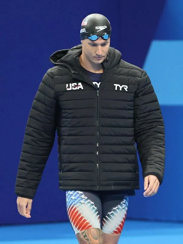 2024 Olympic Team USA Black Puffer Jacket