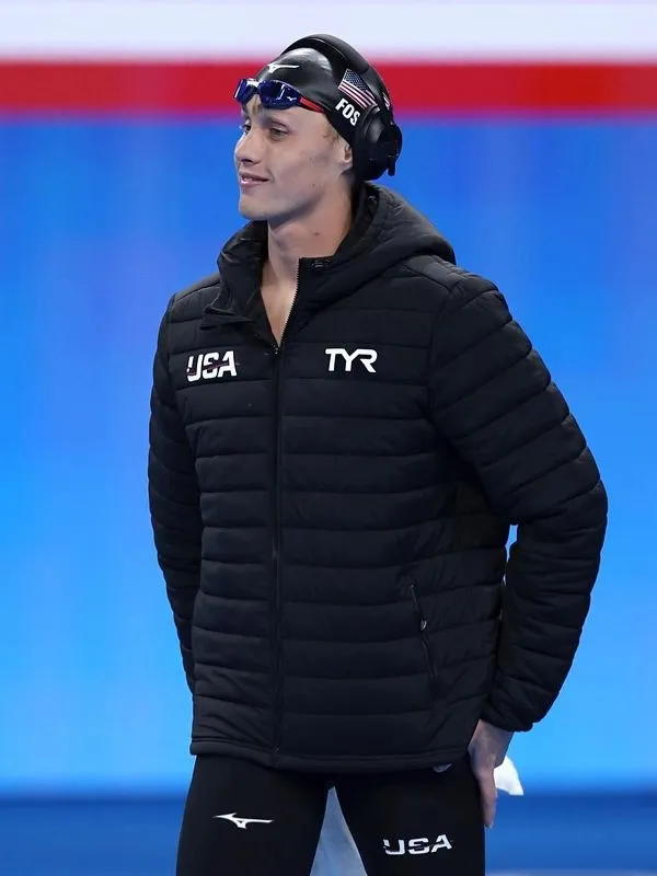 2024 Olympic Team USA Black Puffer Jacket