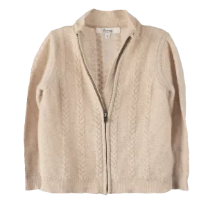 [2y] Bonpoint Cashmere Zip Jacket/ Cardigan| Ecru