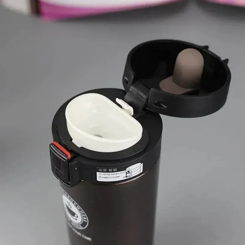 380ml Stainless Steel Thermos Coffee Cup – Double Layer Vacuum Insulated Sports Water Bottle