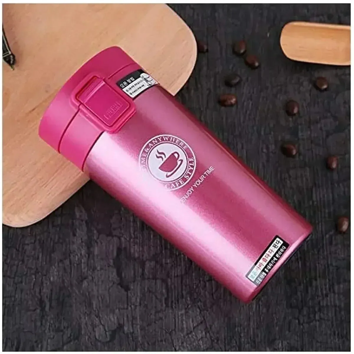 380ml Stainless Steel Thermos Coffee Cup – Double Layer Vacuum Insulated Sports Water Bottle