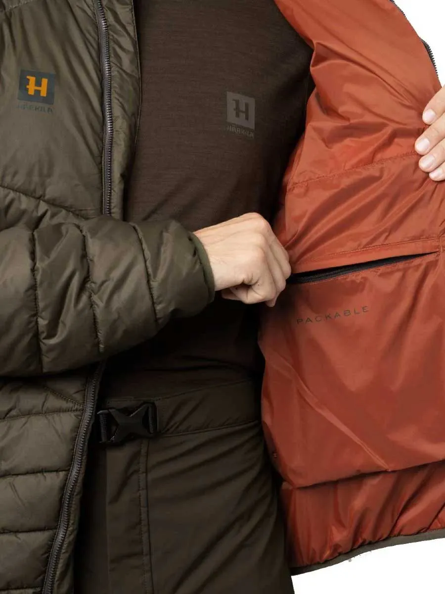 50% OFF HARKILA Logmar Insulated Packable Hooded Jacket - Mens - Willow Green - Size: UK 36"