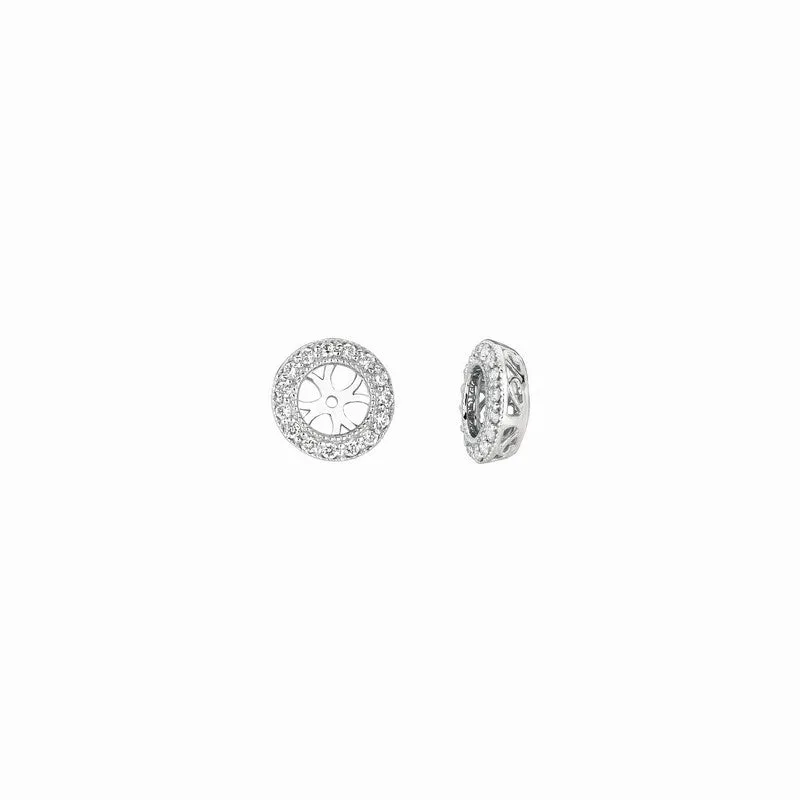 6MM DIAMOND EARRINGS JACKETS 14K GOLD (0.3 CTW)