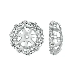 7MM DIAMOND EARRING JACKETS 14K GOLD (1.46 CTW)