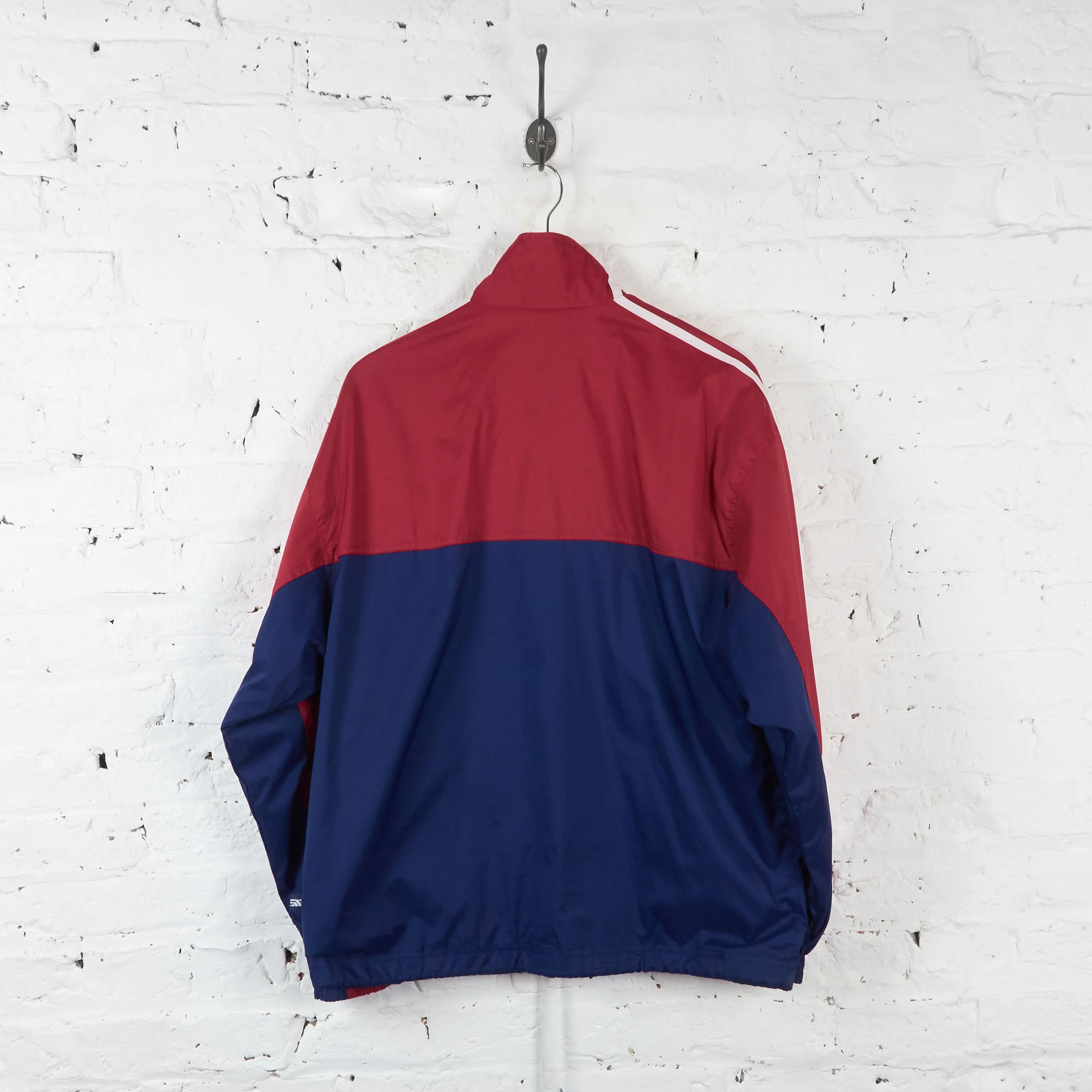 Adidas Shell Tracksuit Top Jacket - Blue/Red - M