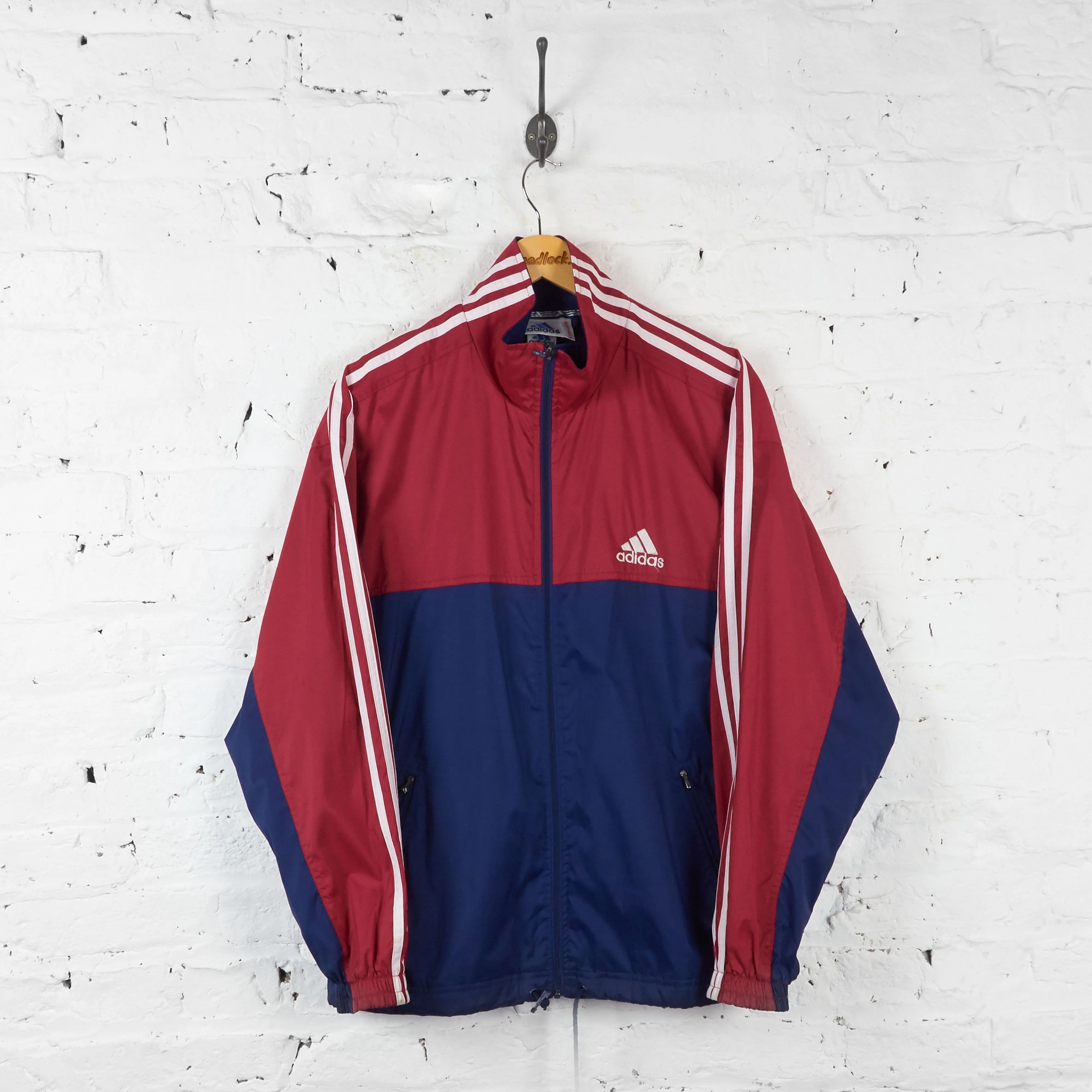 Adidas Shell Tracksuit Top Jacket - Blue/Red - M