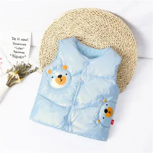 Adorable Cartoon Warm Vest for Kids