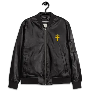 AF Leather Bomber Jacket