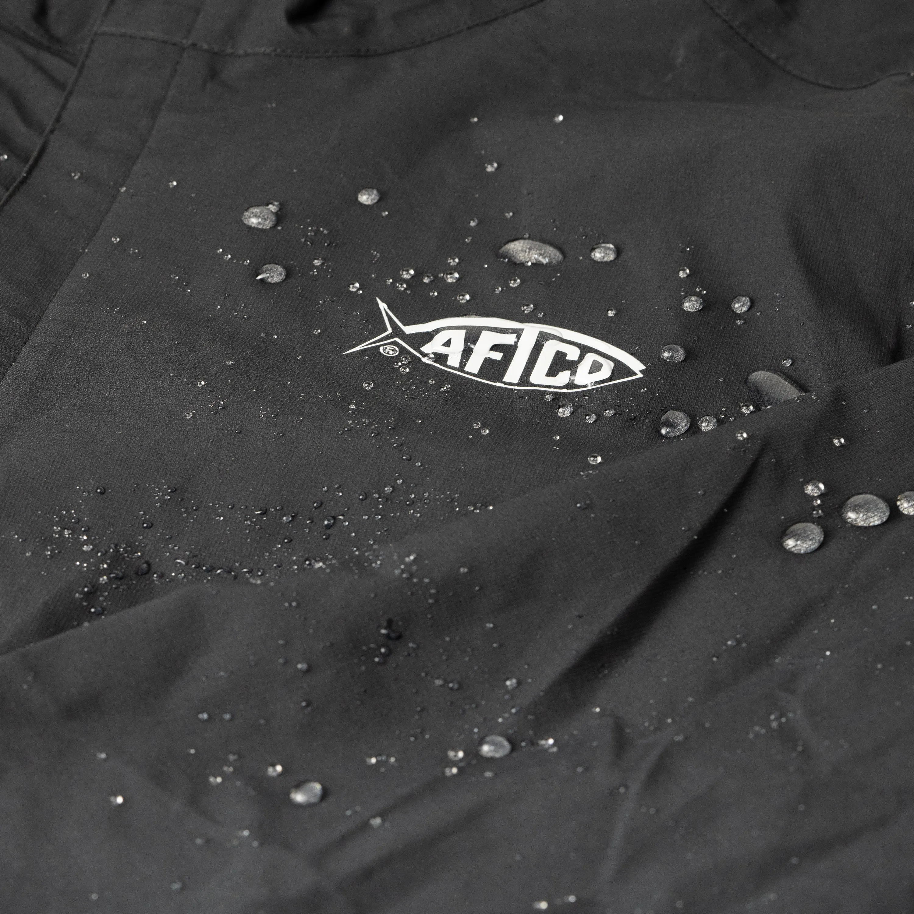 AFTCO TRANSFORMER PACKABLE FISHING JACKET - BLACK