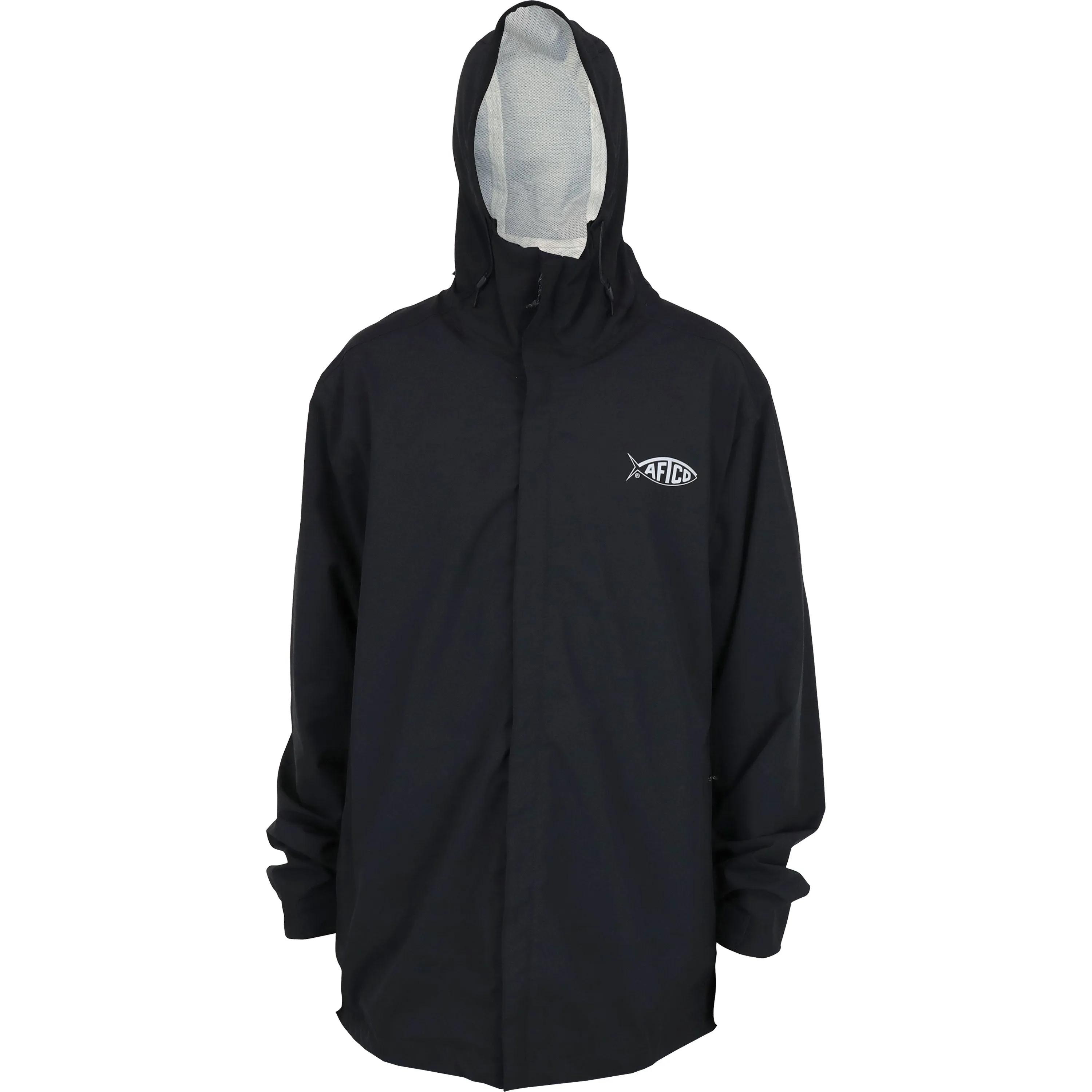 AFTCO TRANSFORMER PACKABLE FISHING JACKET - BLACK