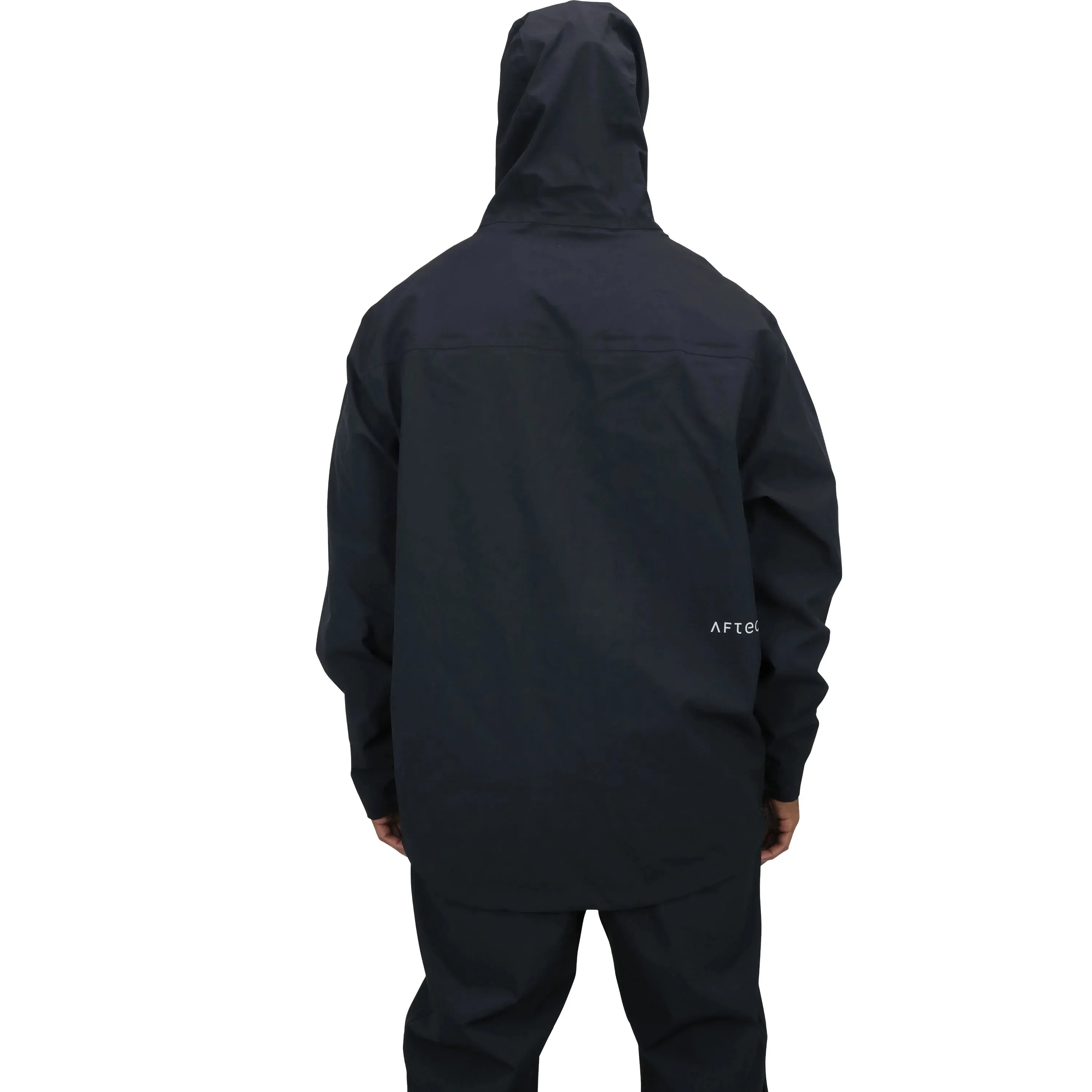 AFTCO TRANSFORMER PACKABLE FISHING JACKET - BLACK