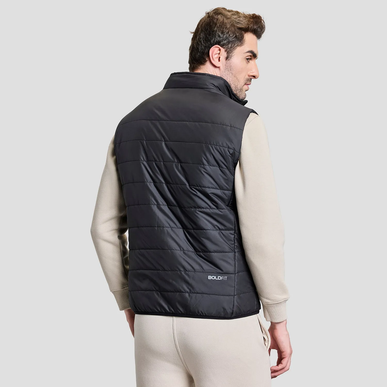 Alpine Mens Sleeveless Jacket - Black