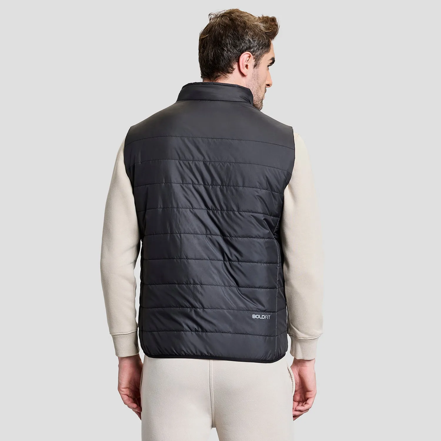 Alpine Mens Sleeveless Jacket - Black