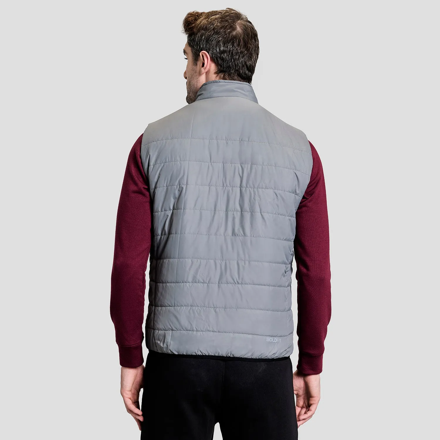 Alpine Mens Sleeveless Jacket - Grey