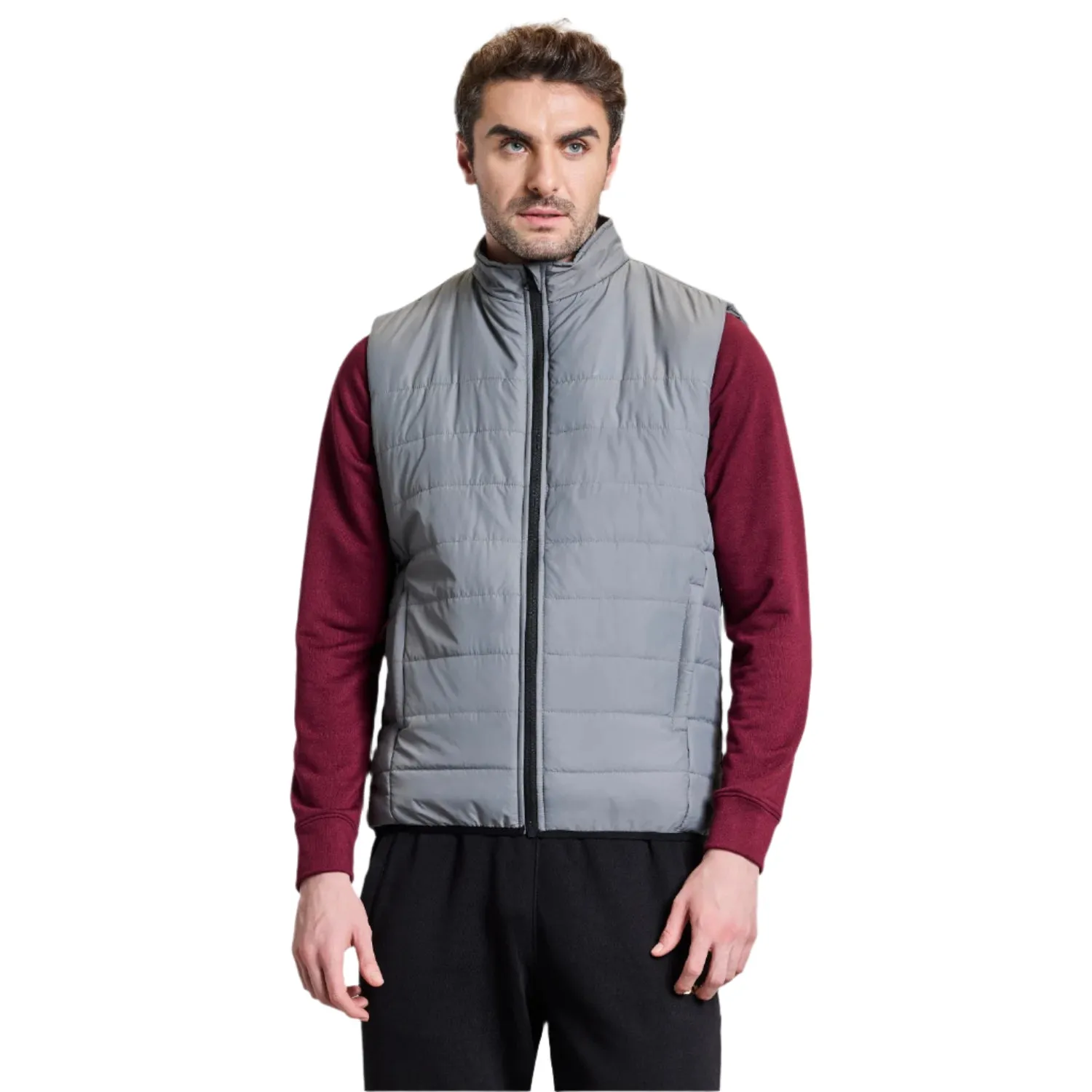 Alpine Mens Sleeveless Jacket - Grey