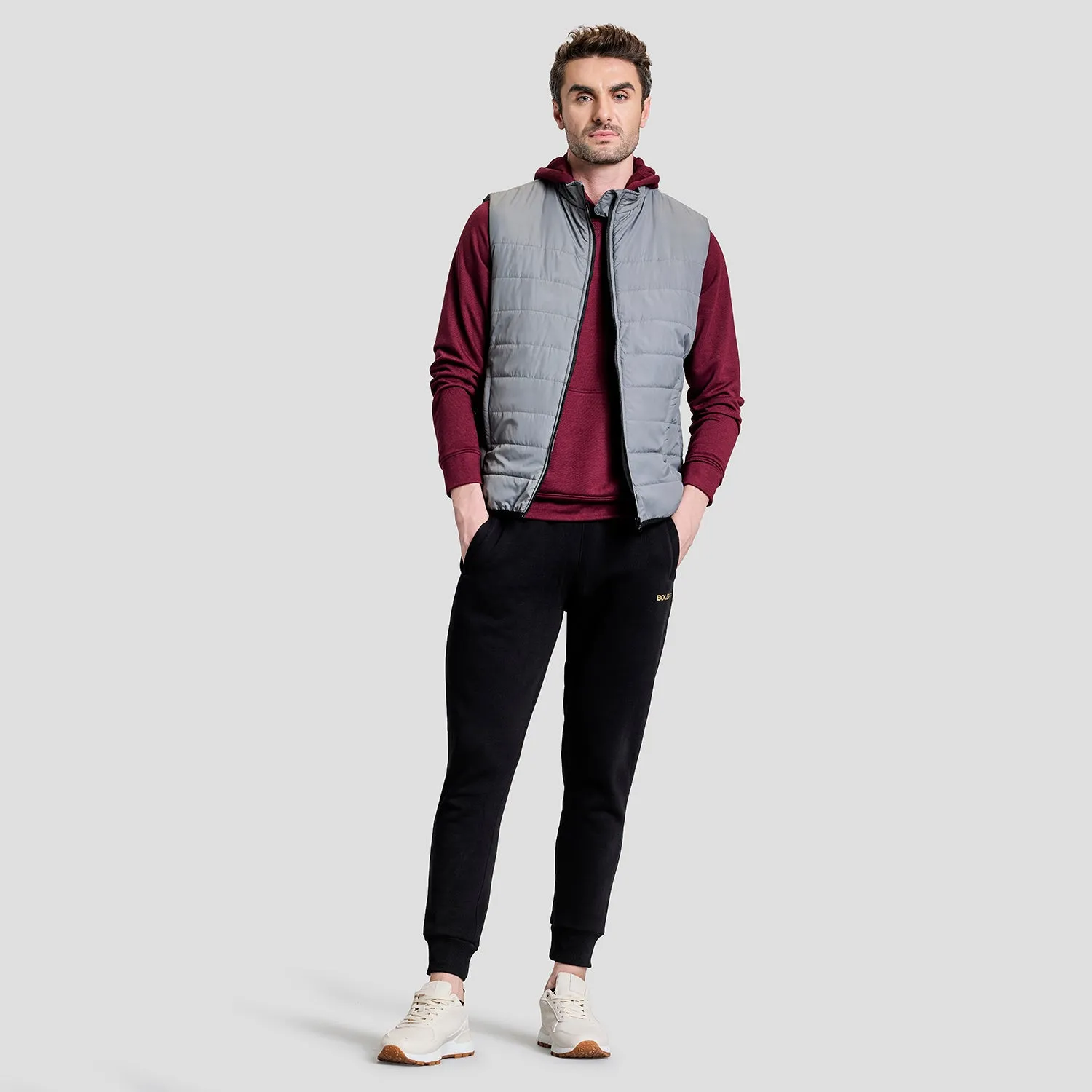 Alpine Mens Sleeveless Jacket - Grey