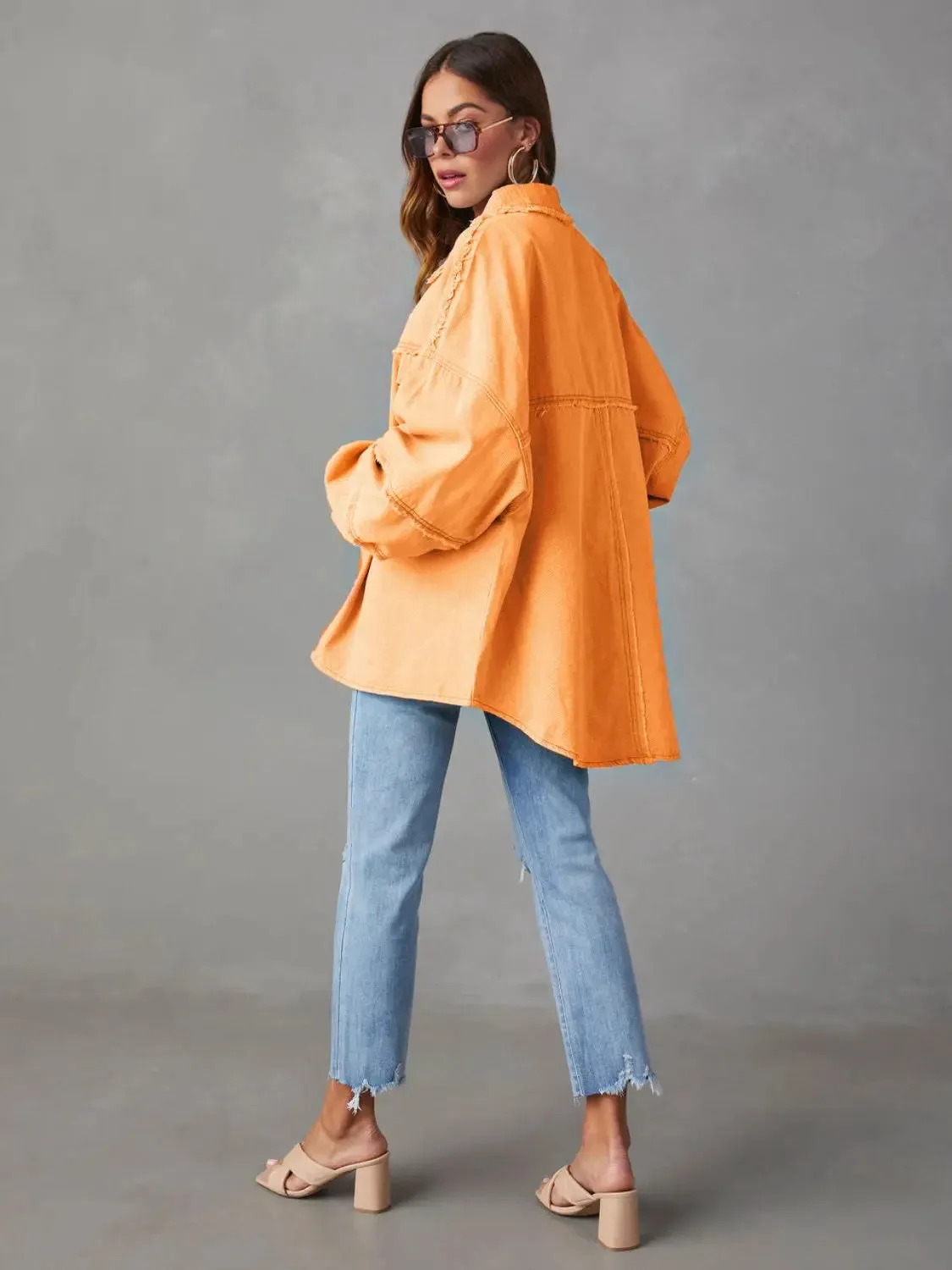 'Andrea' Lightweight Long Sleeve Denim Jacket