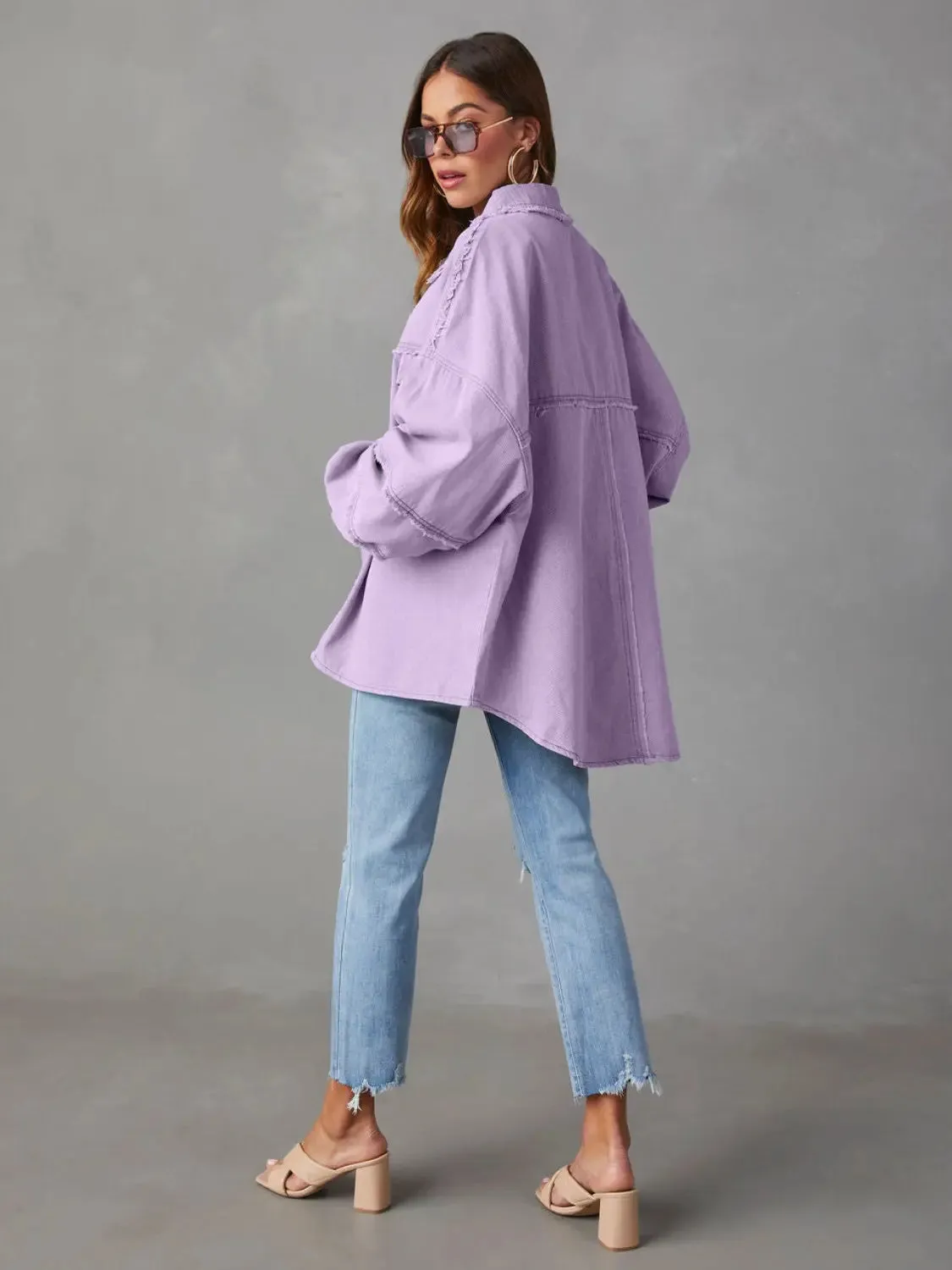 'Andrea' Lightweight Long Sleeve Denim Jacket