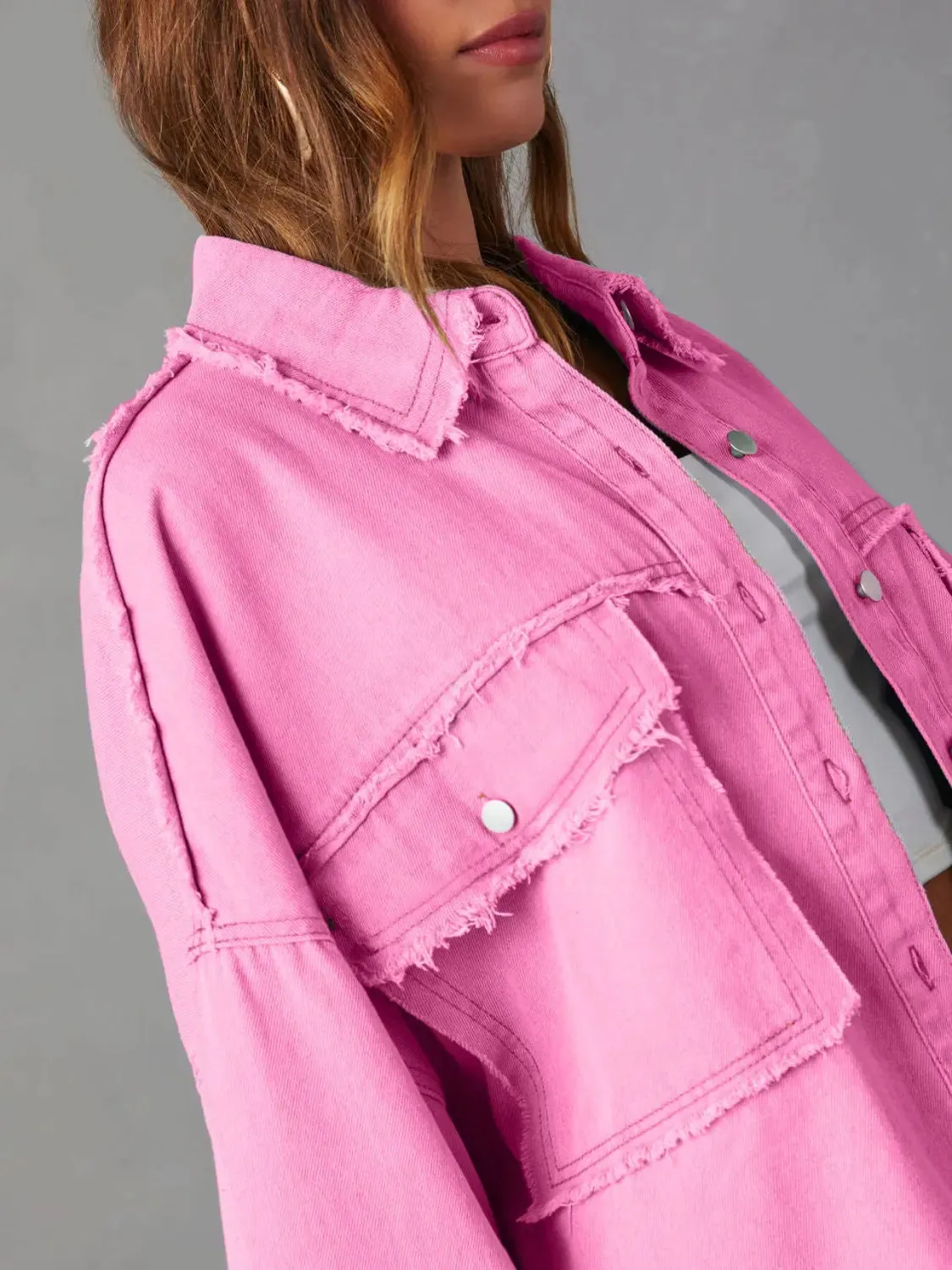 'Andrea' Lightweight Long Sleeve Denim Jacket