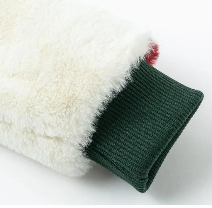 Angelina Faux Fur Bomber Jacket - Green