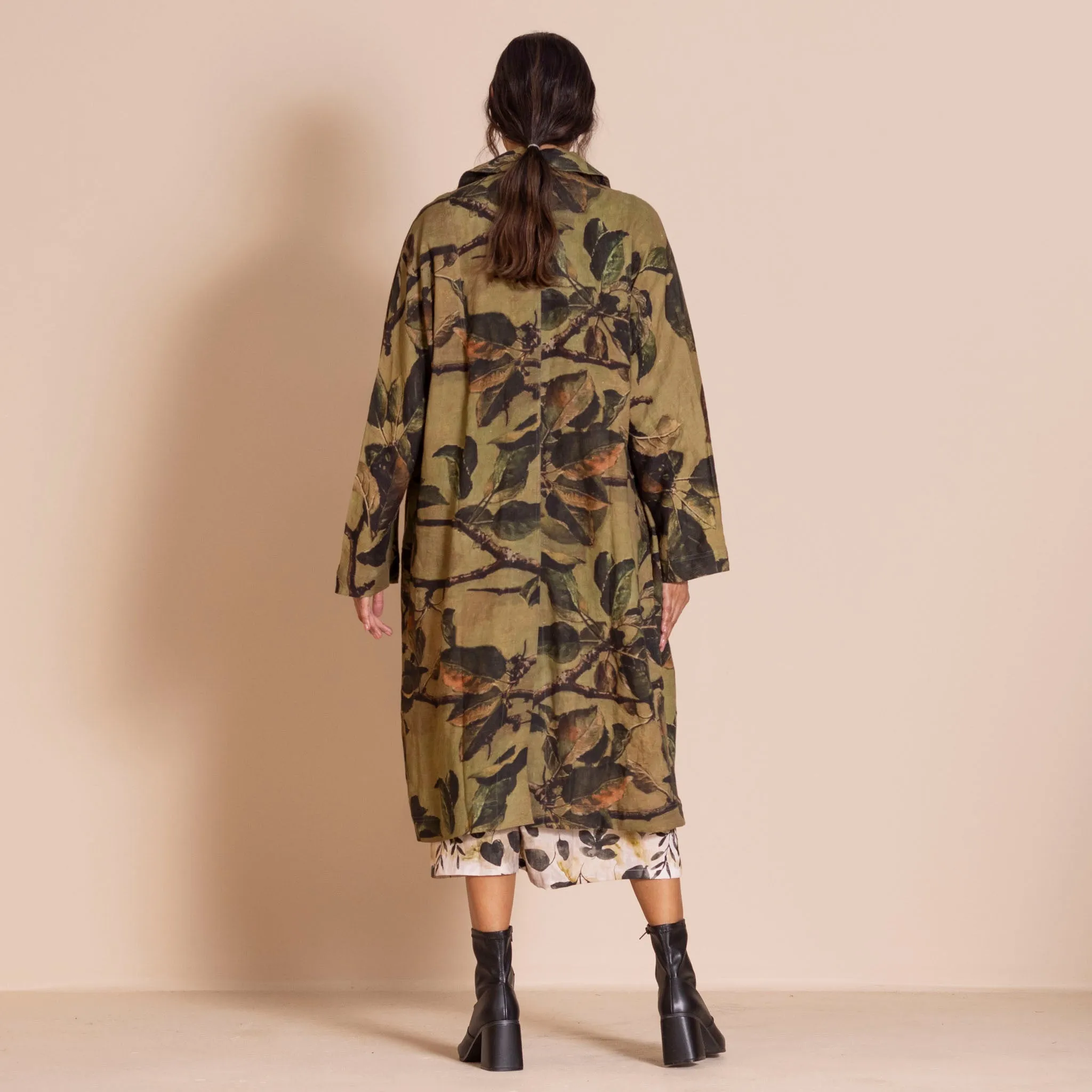 apple leaves dolman coat