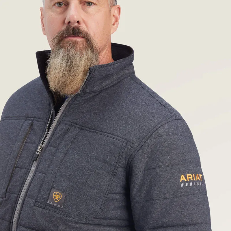 Ariat Men's Rebar Valiant Stretch 200G Insulated Jacket Charcoal - 10041581