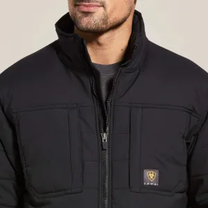 Ariat Men's Rebar Valiant Stretch Canvas Insulated Jacket Black - 10032975