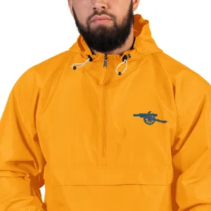 Arsenal Cannon EMROIDERED Blue Cannon  Champion Packable Jacket
