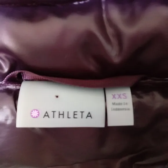 Athleta Downabout Asymmetrical Zip Puffer Down Vest XXS