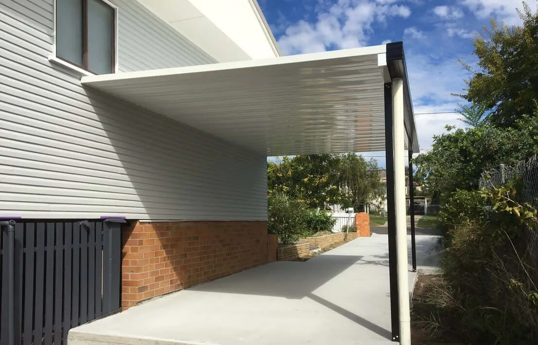 Attached Insulated Patio/Carport Metal Fascia 9 x 2.0m