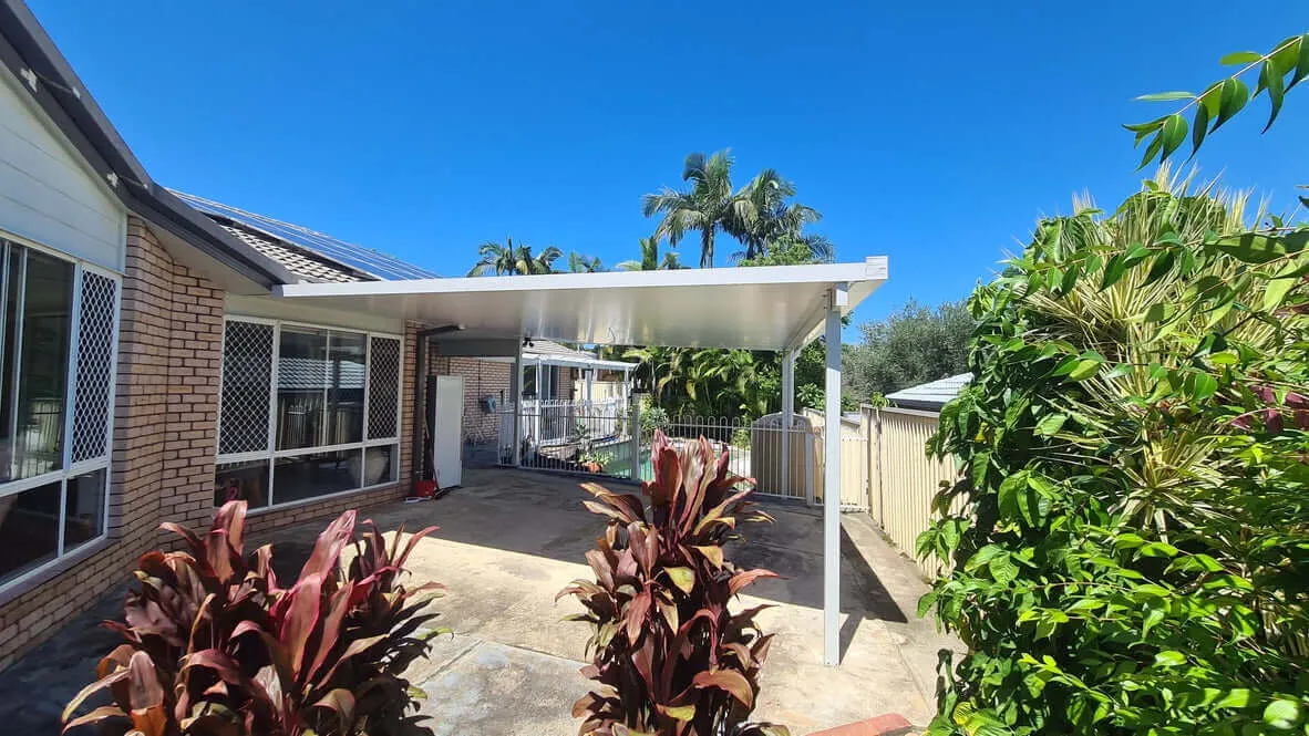 Attached Insulated Patio/Carport Metal Fascia 9 x 2.0m
