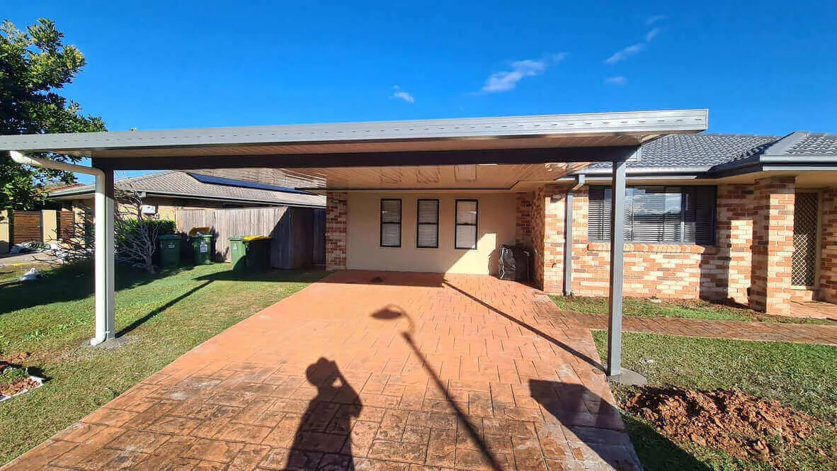 Attached Insulated Patio/Carport Metal Fascia 9 x 2.0m