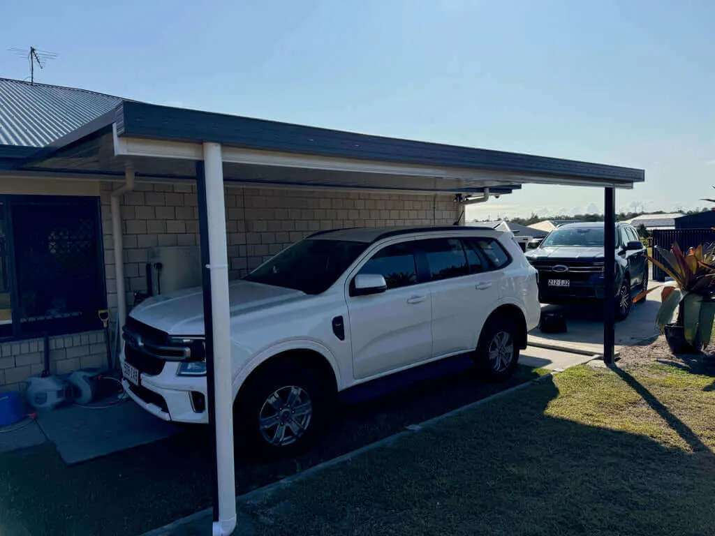 Attached Insulated Patio/Carport Metal Fascia 9 x 2.0m