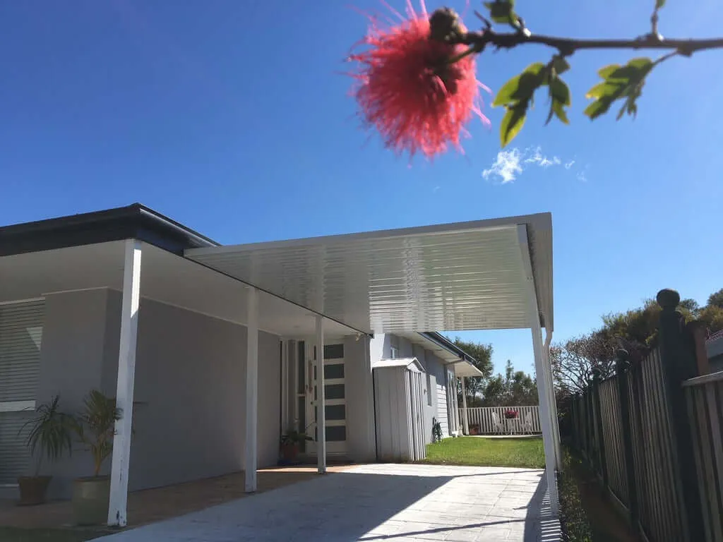 Attached Insulated Patio/Carport Metal Fascia 9 x 2.0m