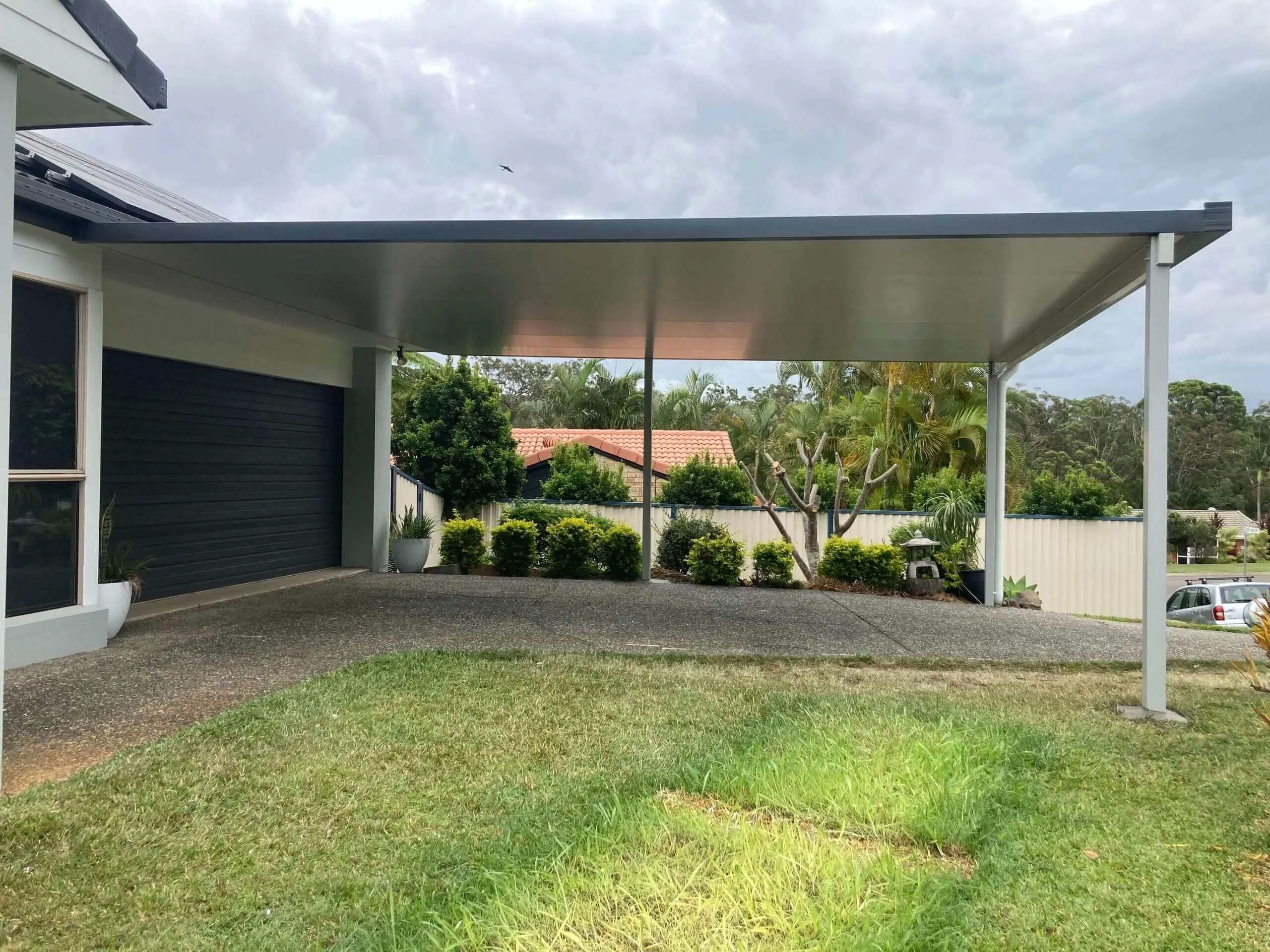 Attached Insulated Patio/Carport Metal Fascia 9 x 2.0m