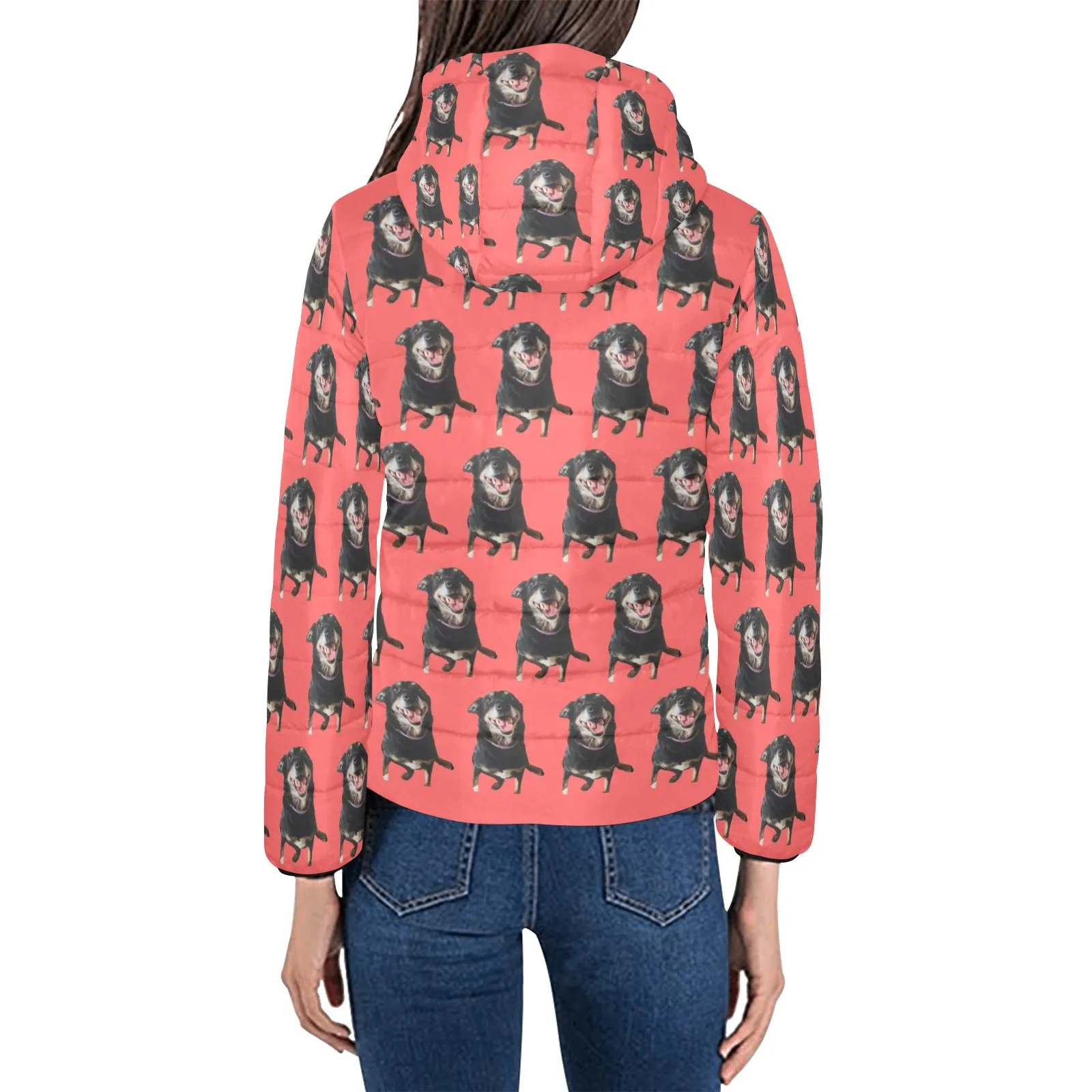 Australian Kelpie Hooded Jacket - Ari Red