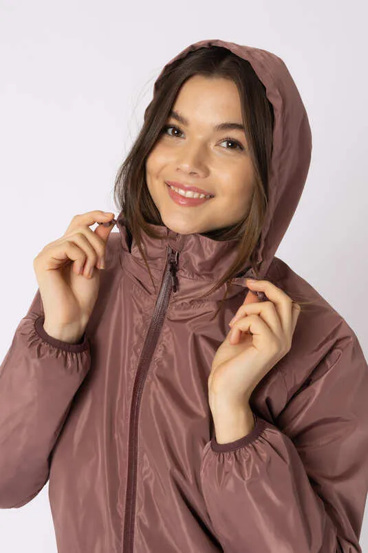 B Veritgo Ladies Kristina Waterproof Jacket Burgandy