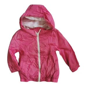 BABY GIRL SIZE 12 MONTHS - JOE FRESH, Pink Hooded Spring Jacket EUC B28