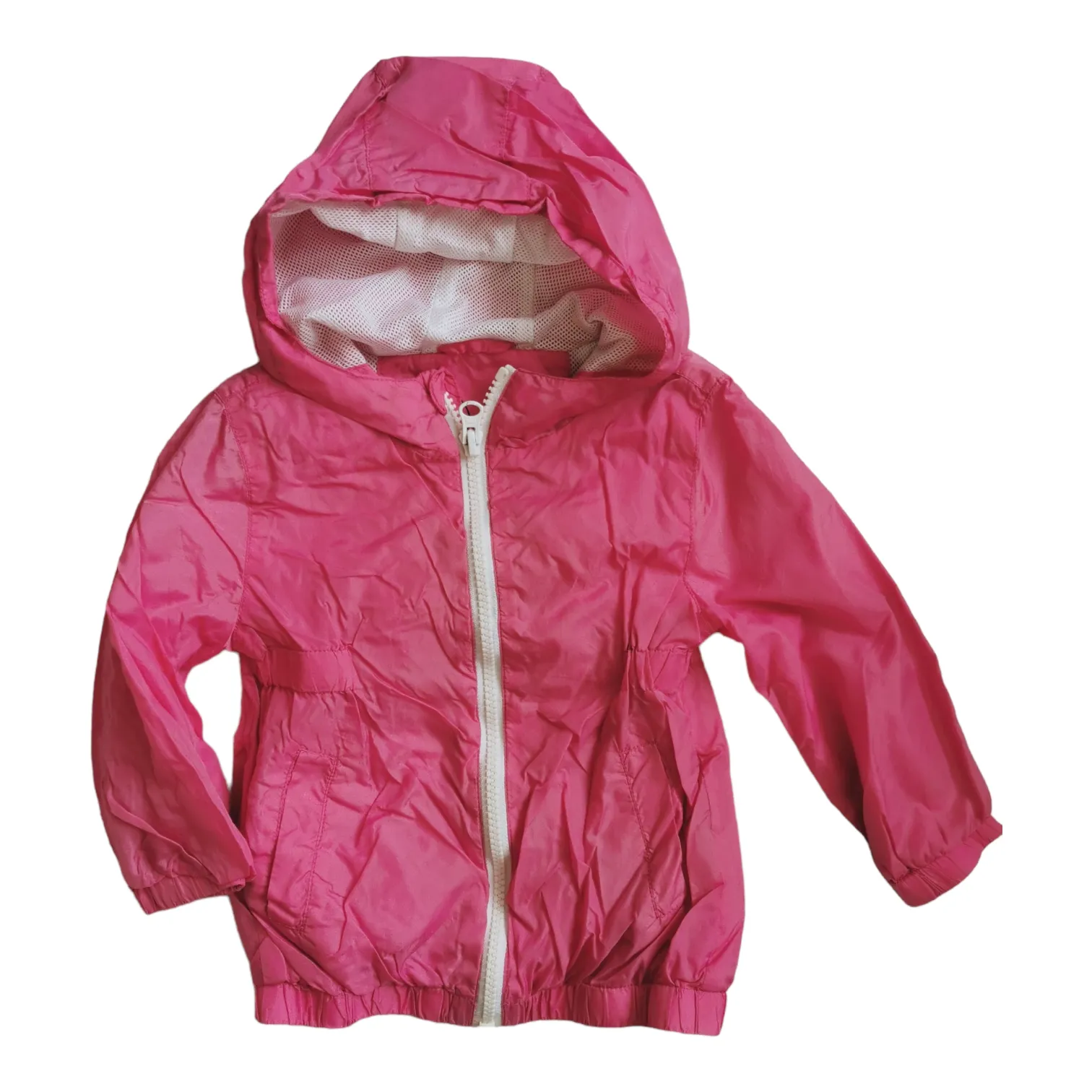 BABY GIRL SIZE 12 MONTHS - JOE FRESH, Pink Hooded Spring Jacket EUC B28